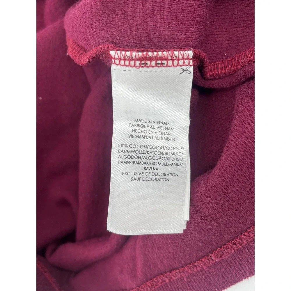 Polo Ralph Lauren Sweater Maroon Red Pony Zip Estate Rib Cotton Men's Size Large